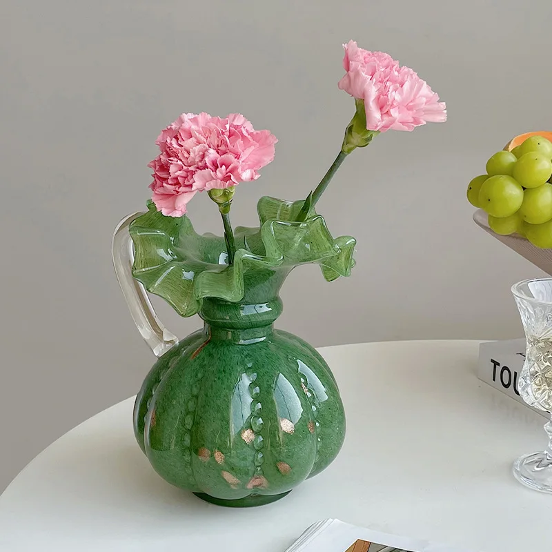 

Pumpkin-shaped Matte Ceramic Vase Living Room Flower Arrangement Nordic Style Simple Living Room Vase