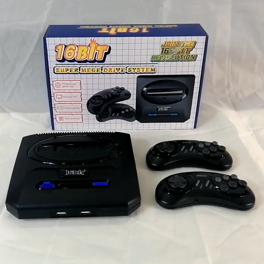 Console de jeu TV rétro pour Genesis, prise en charge Mega Drive, cartouche  et carte SD, 1000 jeux, 2 thoracfilaires, sortie RCA, 16 bits