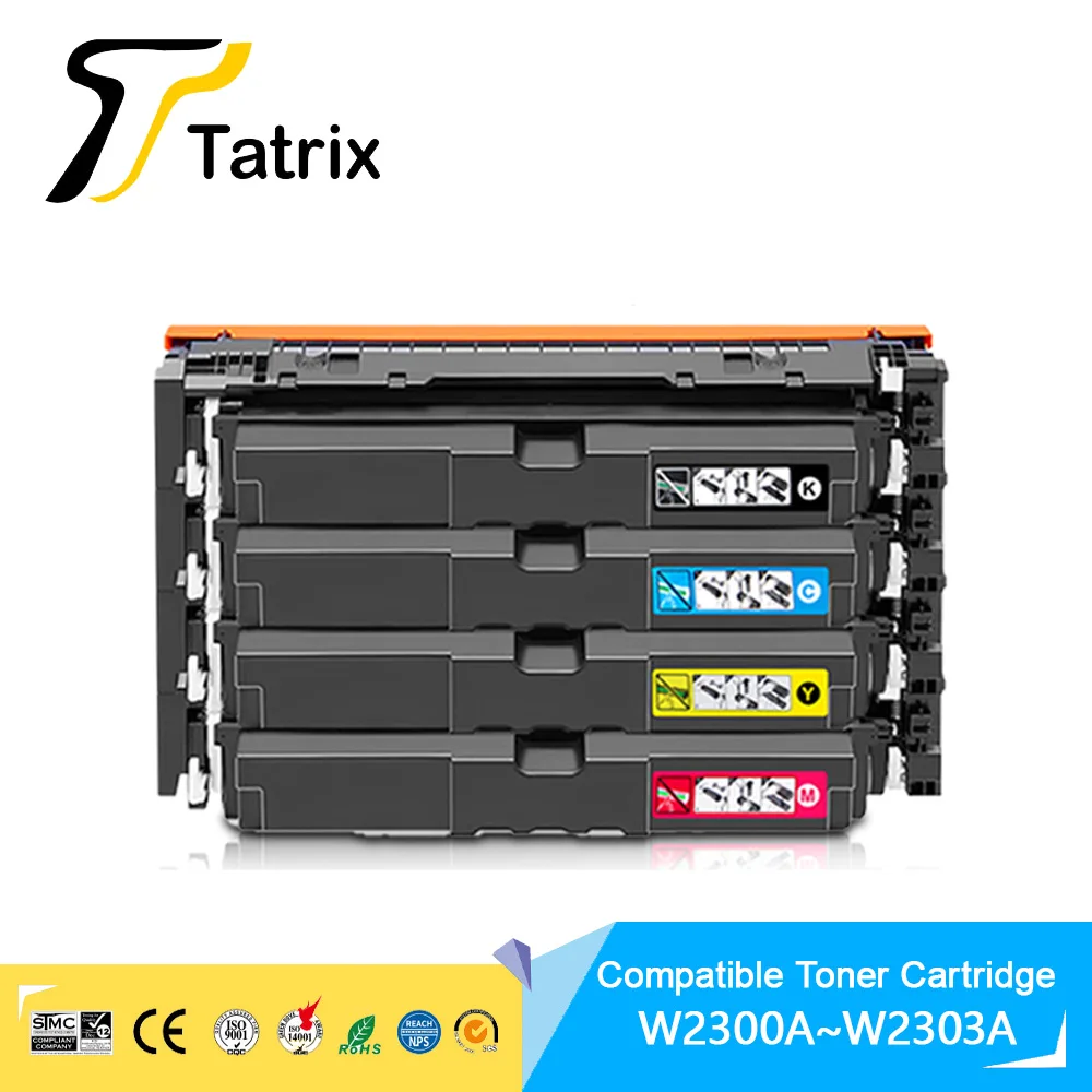 

Tatrix совместимый тонер-картридж W2300A W2301A W2302A W2303A для HP Color LaserJet Pro MFP 4203dw 4303fdw 4303dw 4303fdn/fdw