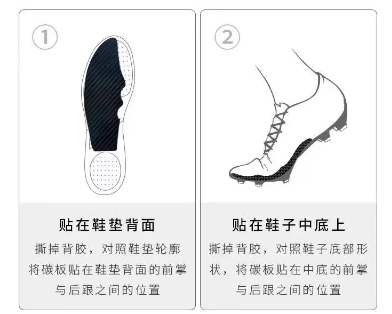 Carbon Fiber Sports Orthotic Forefoot Inserts - Half Midsole Insoles for Enhanced Athletic Performance