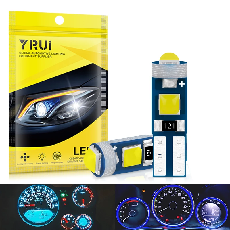 

YiRui, новинка, Автомобильная фонарь T5 3030 3SMD, яркий свет, яркий свет, дисплей