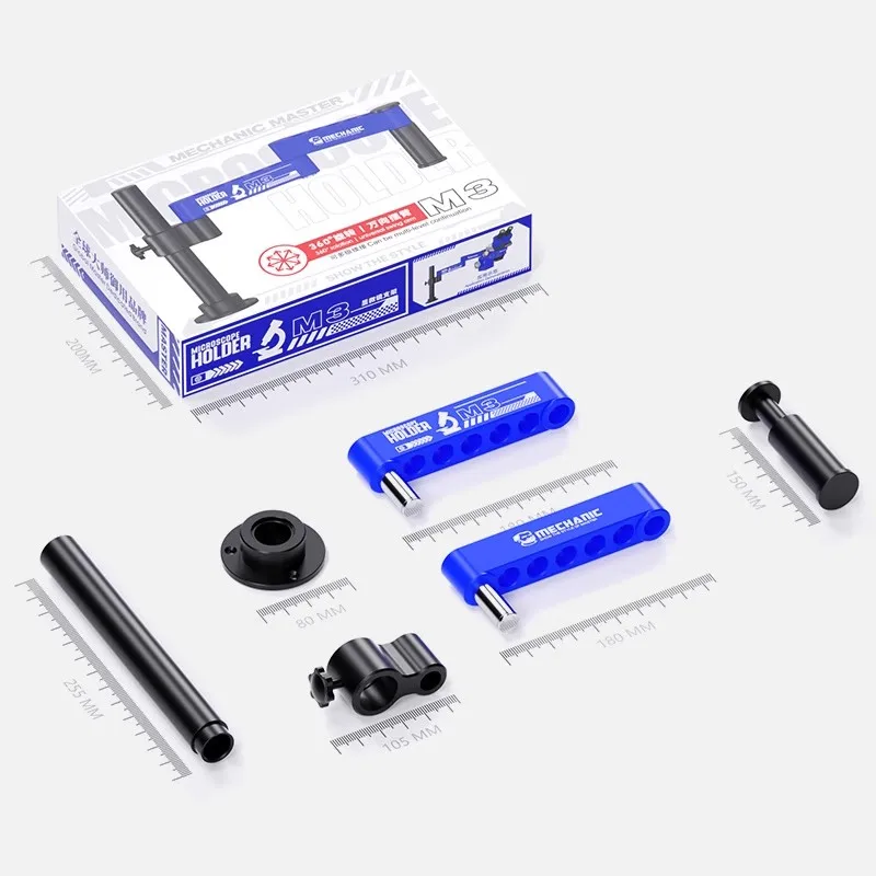 MECHANIC M3 현미경 스윙 암 360 °   움직일 수 있는 보편적인 금속 부류 알루미늄 합금 망원경 접히는 란 부류