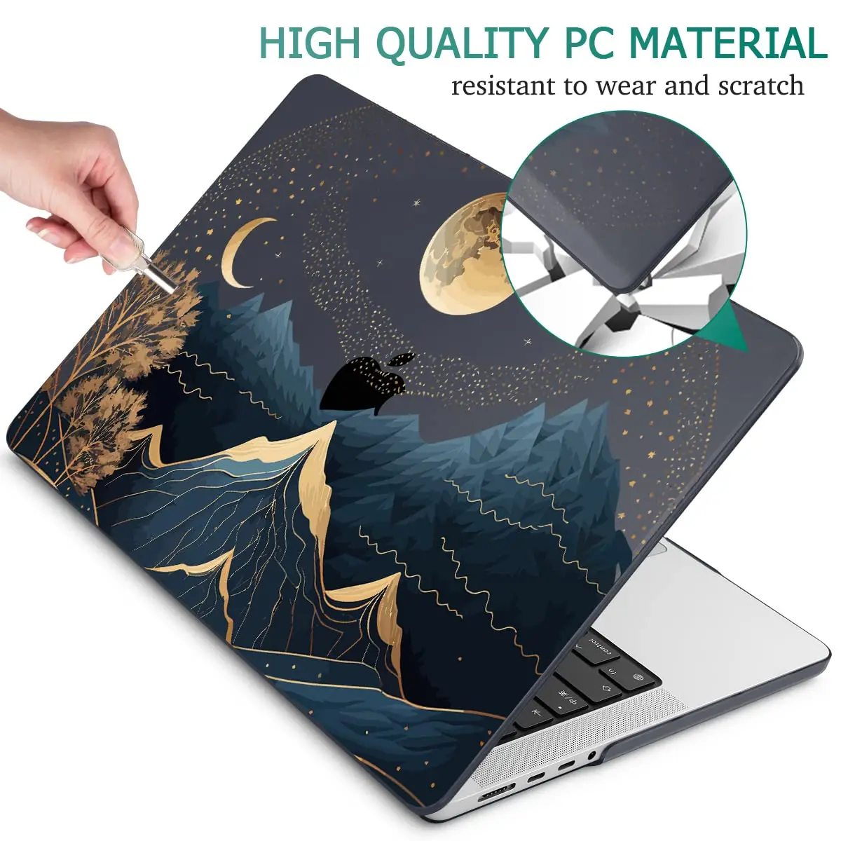 Portátil para Macbook Pro 16 A2991 A2485 m1 m2 ar Chip 13 2023 m3 Pro 14 A2992 A2918 A2918 Case - Imagem 6