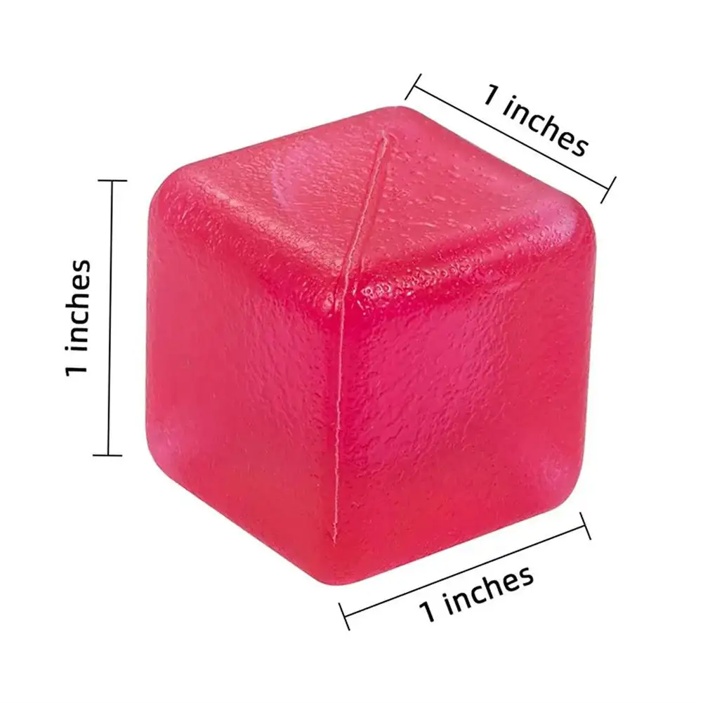 20PCS Reusable Ice Cube Random Color Food Grade Refreezable Reusable Washable Ice Cubes For Picnic Camping