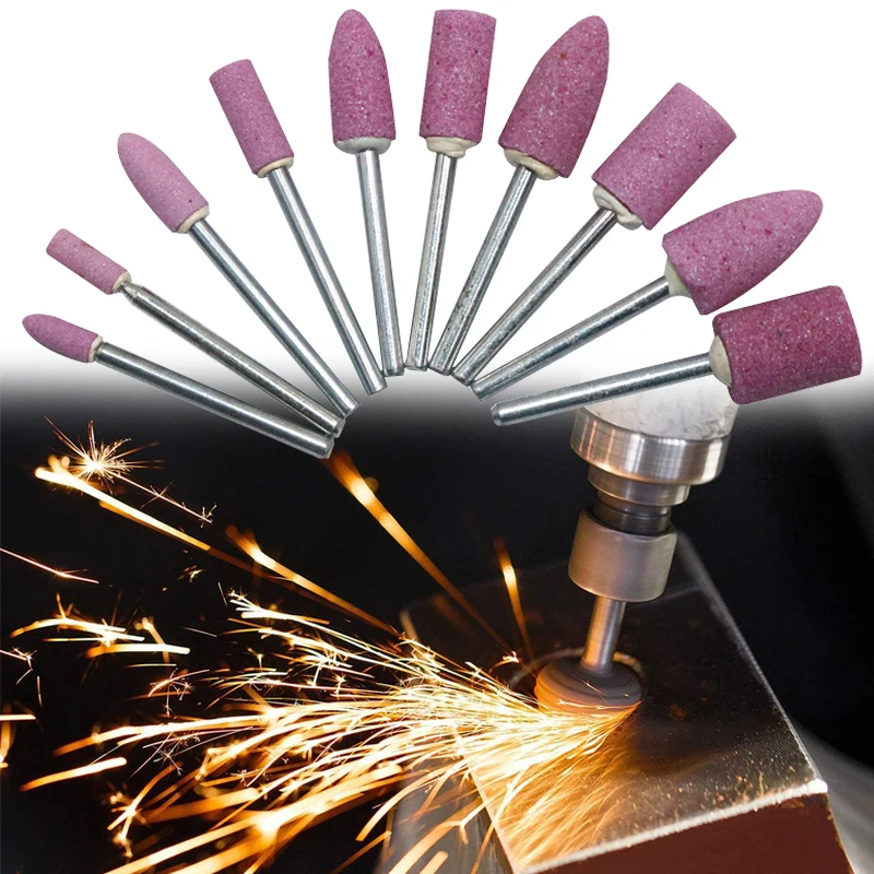 10pcs Polishing Head Wheel Head Abrasive Mounted For Dremel Rotary