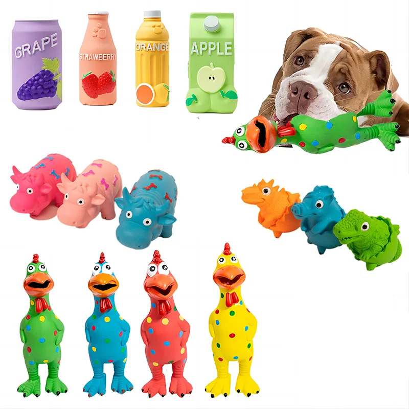 Pet-Squeaky-Dog-Rubber-Toys-Bite-Resistant-Dog-Latex-Chew-Toy-Cute ...