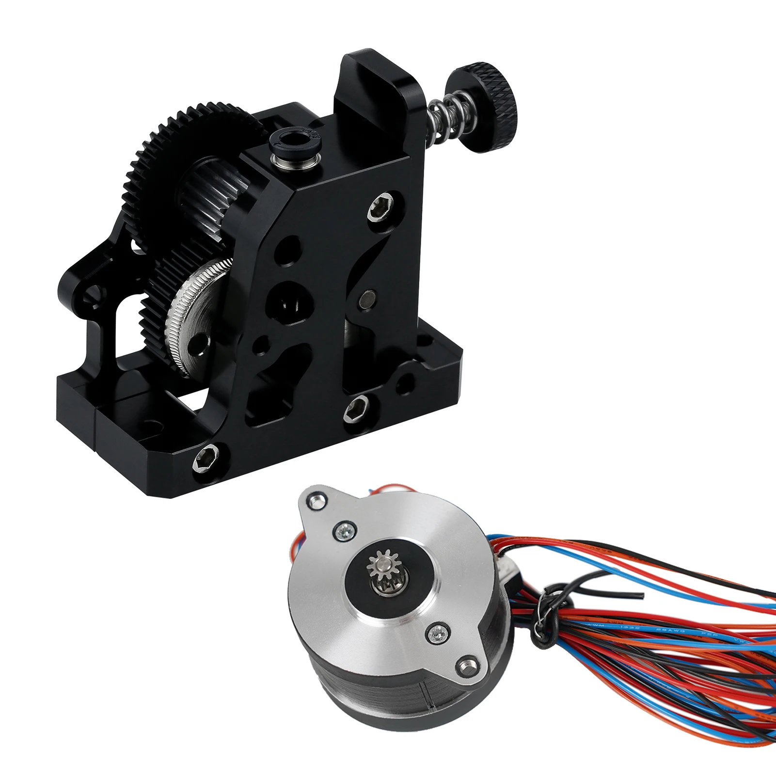 Dual Gear All-Metal Extruder with Hardened Steel