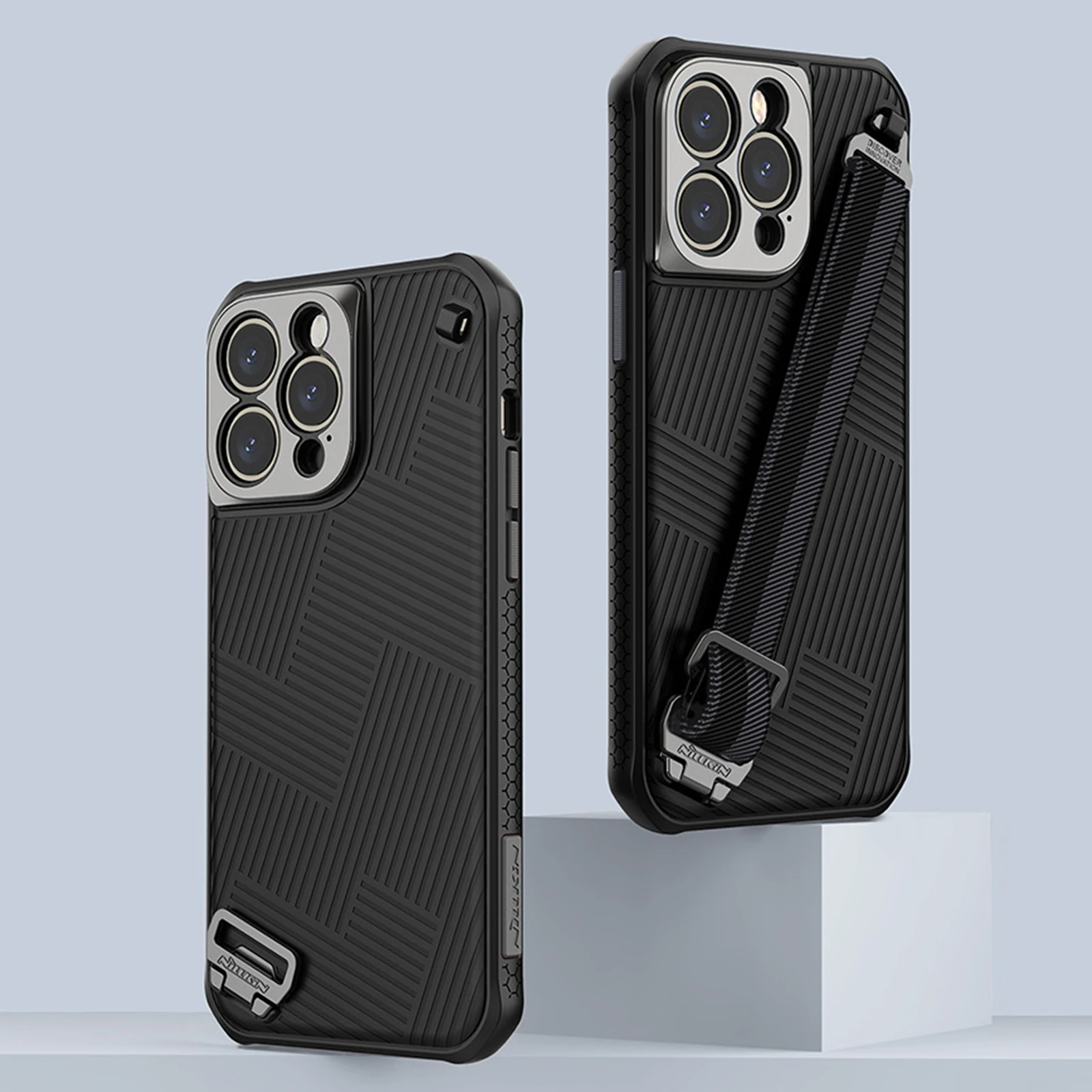 

Роскошный Магнитный чехол для iPhone 14 Pro Max с ремешком на запястье, матовый чехол, защитный Жесткий Тонкий чехол для телефона iPhone14 Plus для мужчин
