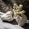 CAPIRON Pumpkin Shape Vase Ceramic Flowerpot Home Living Room Interior Decoration Accessories Office Shelves Accessories Table 4