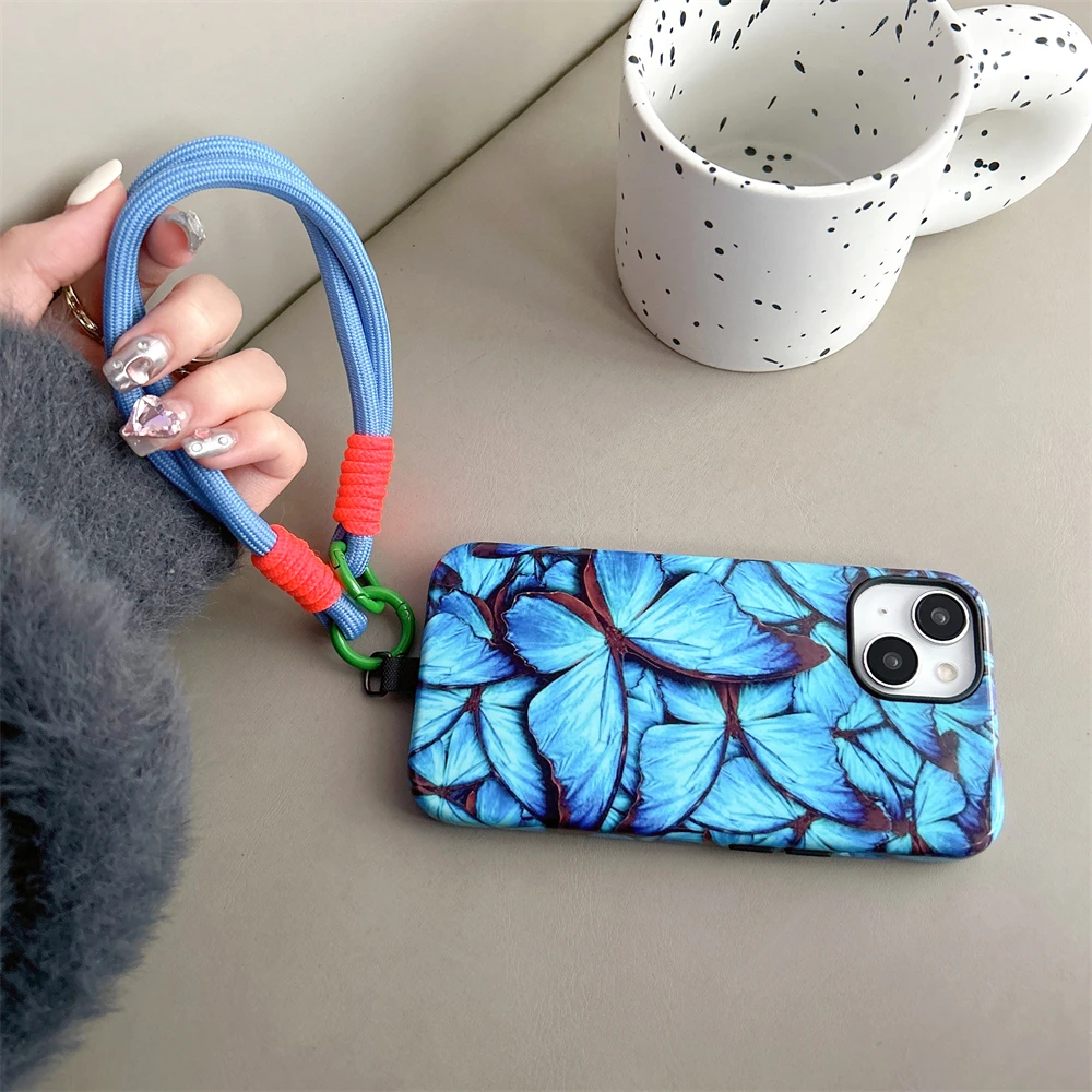 Butterfly Pattern Magnetic Two-in-One Film Protective Case for iPhone