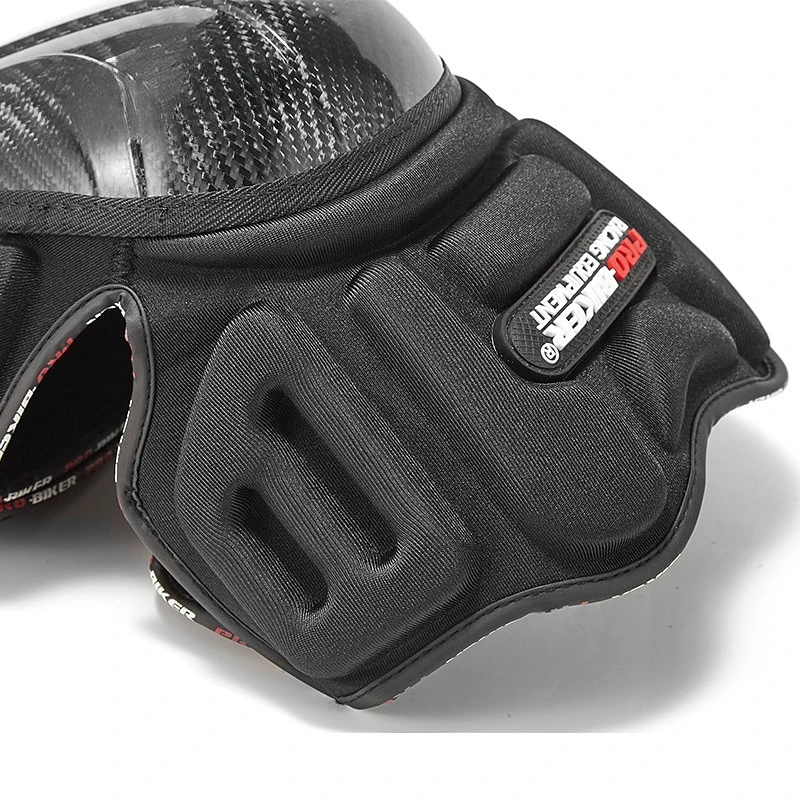 오토바이 무릎 보호대 탄소 섬유 레이싱 오프로드 자전거 무릎 보호대 따뜻한 겨울 보호 오토바이 보호 장비