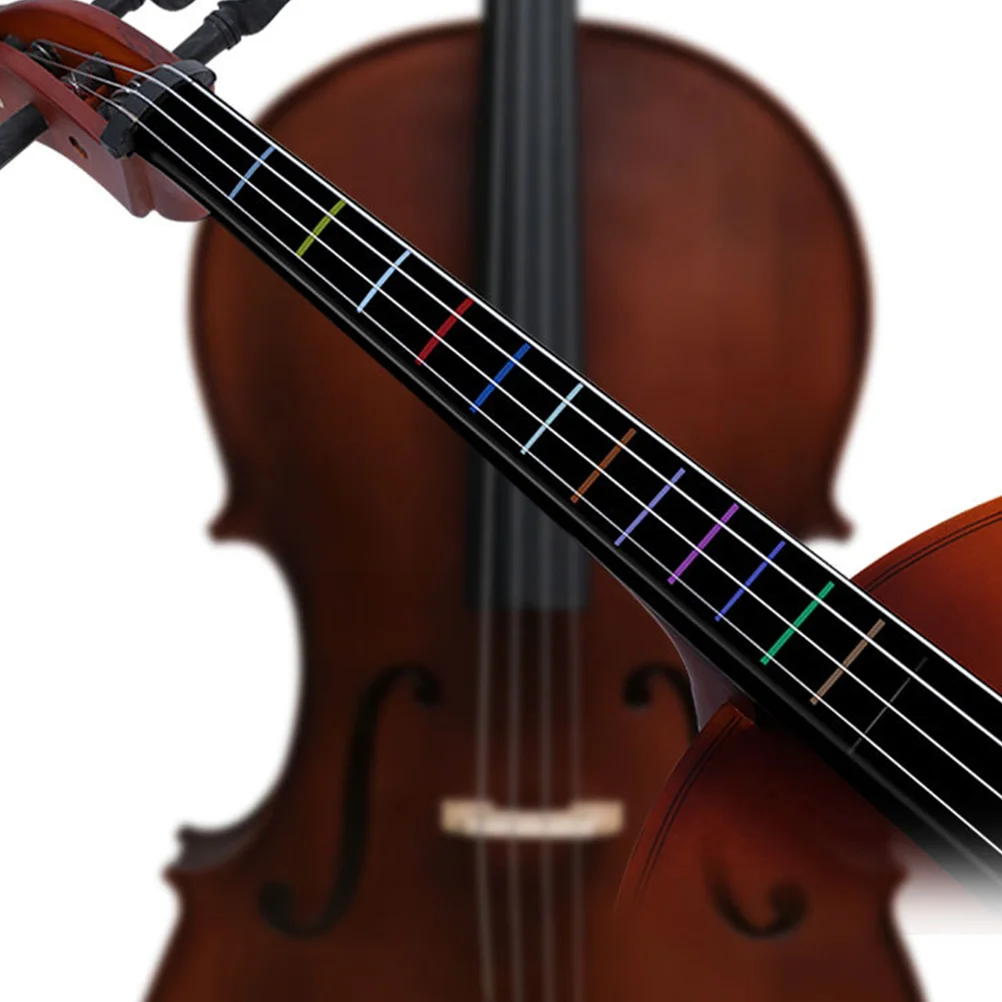 

Cello Finger Guide Fingerboard Sticker Finger Position Markers Label Finger Chart for 4/ 4 Cello Beginners Cello Accessories