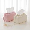 Lovely Heart Pattern Drawstring Tissue Bag Napkin Holder Container Korean Style Portable Newborn Stuff Wet Wipes Organizer 2