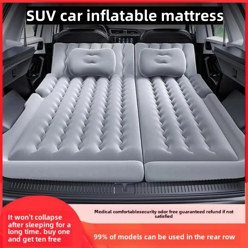 SUV Car Inflatable Bed Trunk Leveling Pad Mattress Sleeping Pad Car Converted Bed Foldable Travel Camping