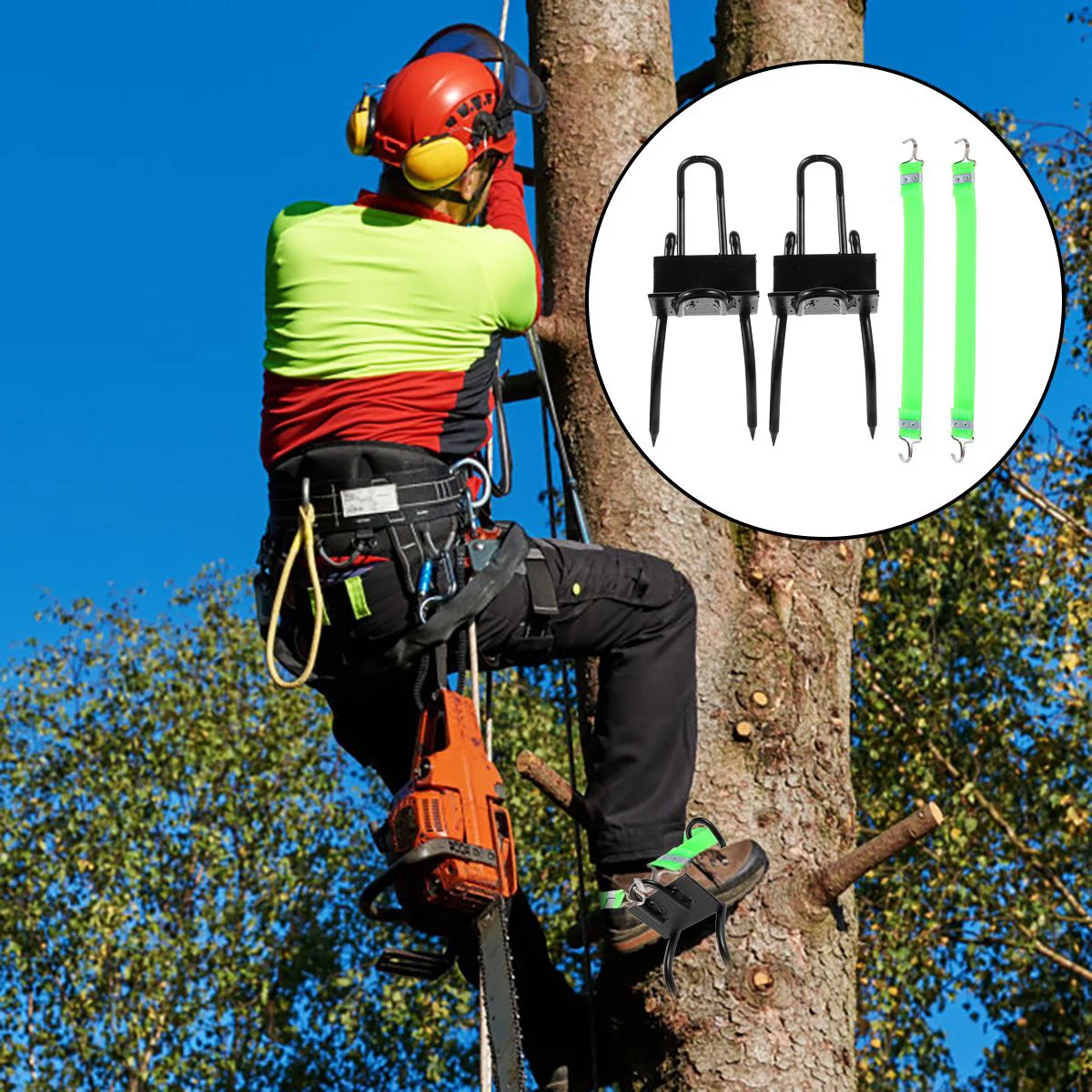 

Tree Climbing Tool Pole Spikes for Boots A Equipment Accessories Carbon Steel