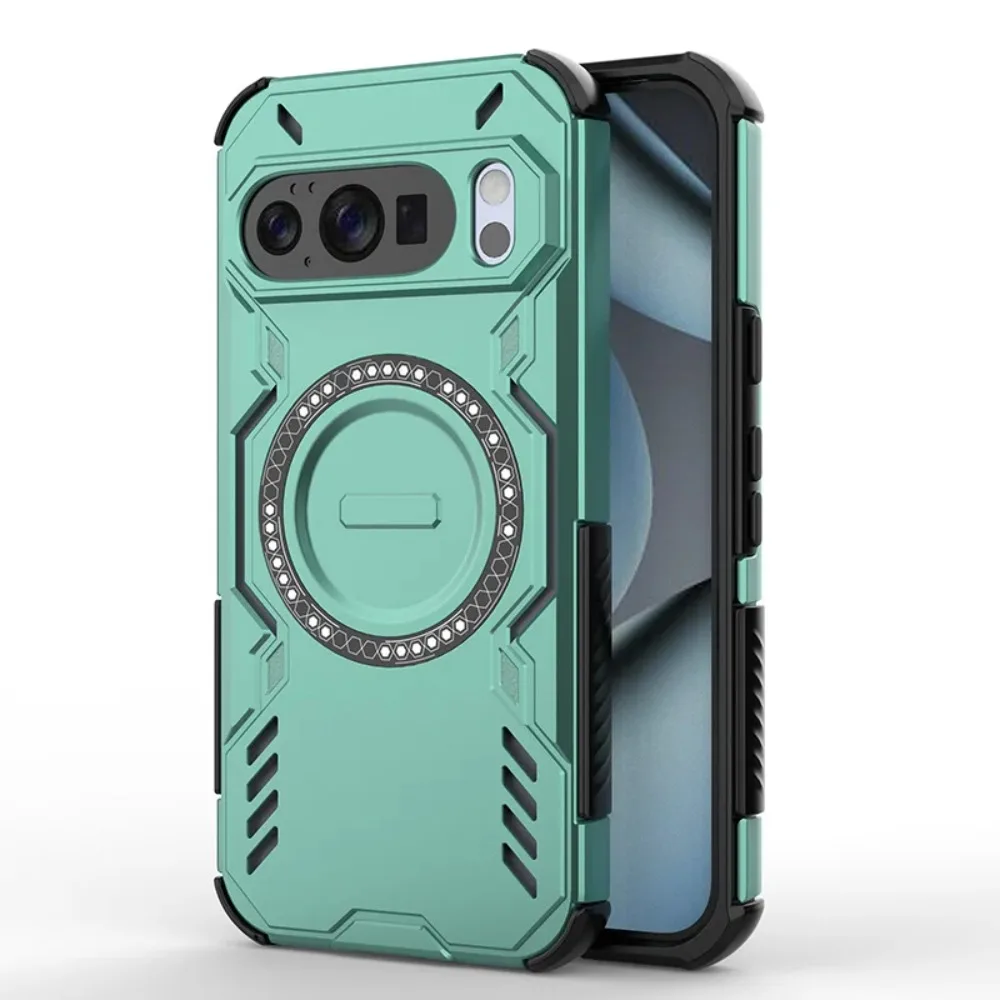Premium Armor Magnetic Charging Phone Case with Airbag Protection and Heat Dissipation