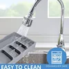 Multipurpose Cutlery Silverware Kitchen Utensil Drawers Organizer Block Holder Knives Forks Spoon Spice Bottle Storage Rack Tray 6