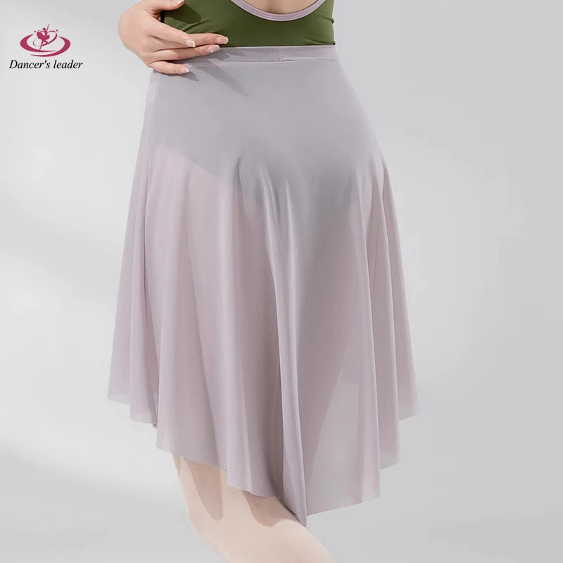 

Ballet Elastic Mesh Half Skirt Women's Dance Skirt Gymnastics Practice Skirt Adult Women's Ballet Clothing Lyrical Skirt