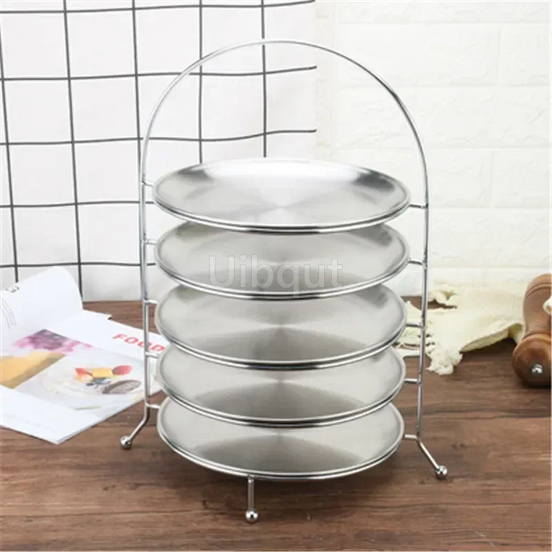 Espositore Torte Vassoio Portata 3 Livelli Bianco - Per Dessert