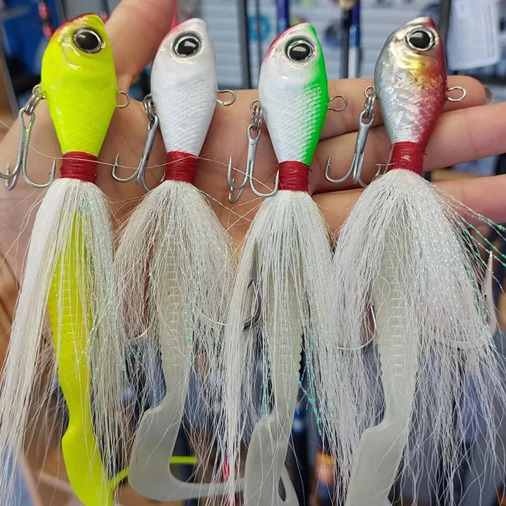 BucktailJigs7g10g14g21g28g42g56g82gMetalJigHookSaltwater