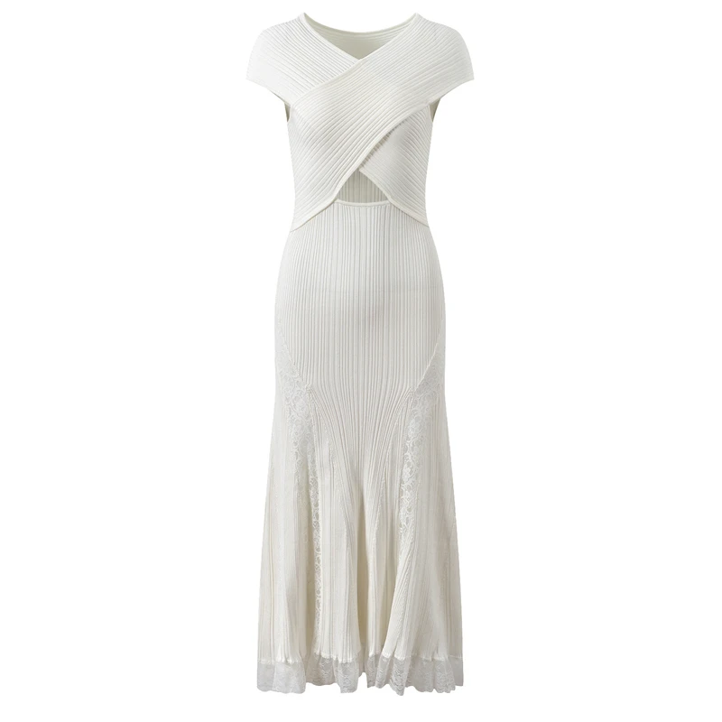 فستان دانتيل نسائي طويل احترافي