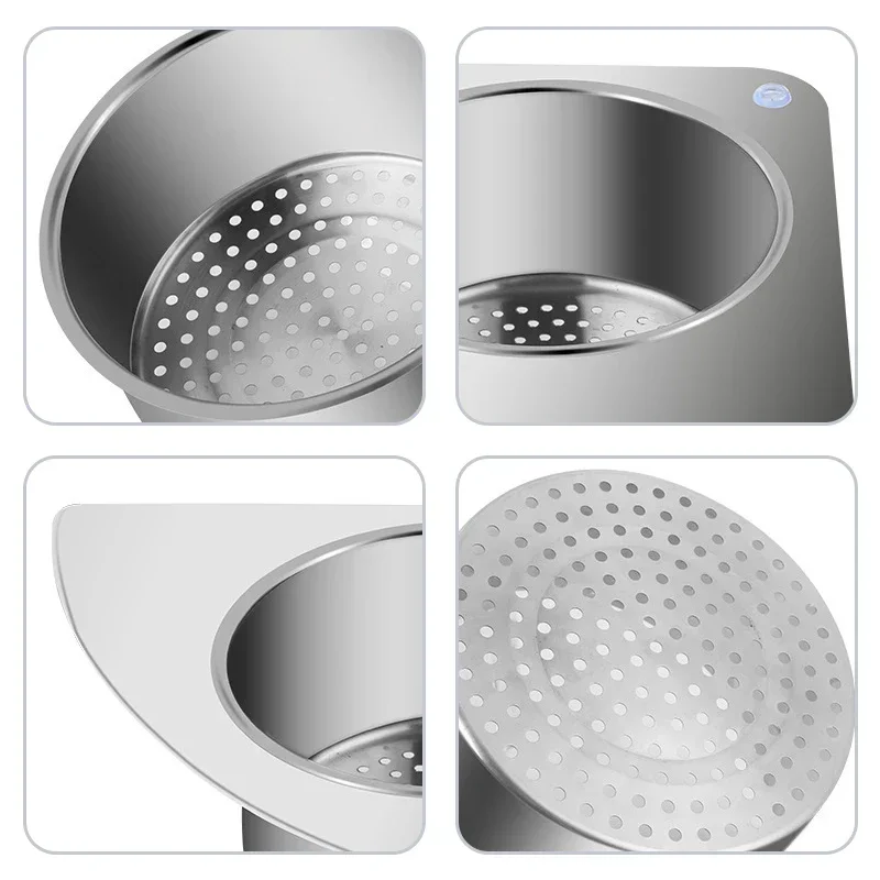 Sink Strainer Stainless Steel Swan Removable Goosehead Storage Drainage Basket Hanging Wet & Dry Drainage Racks