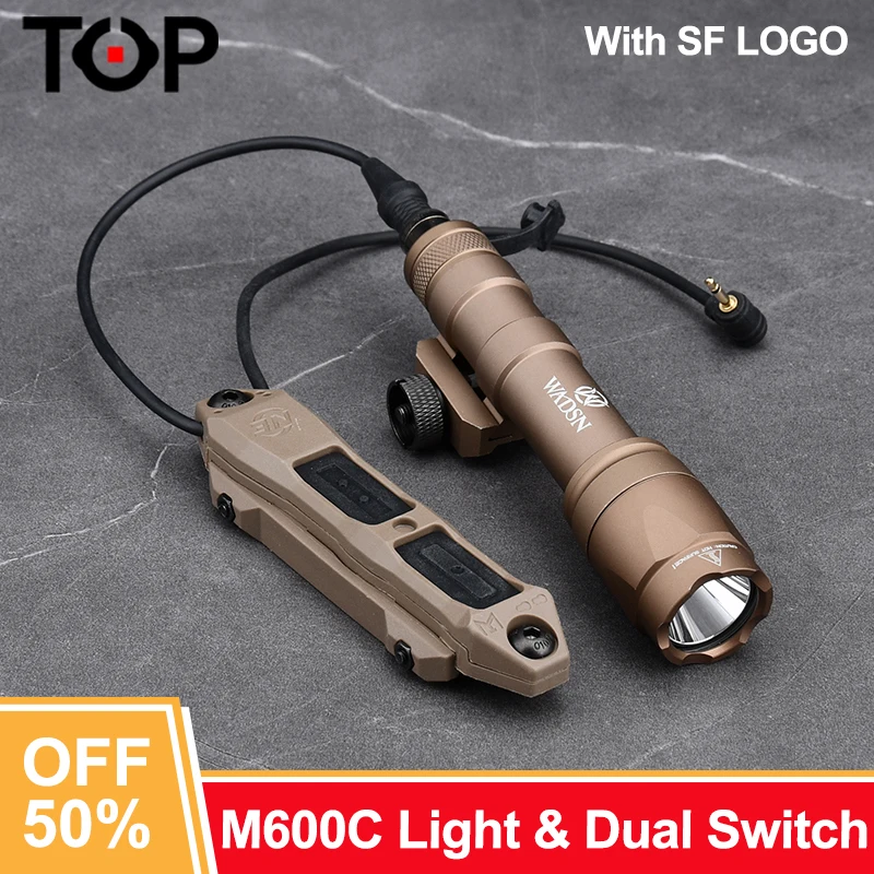 

Surefir M600C M300A Tactical Weapon Scout Light Wadsn M600 M300 Airsoft Flashlight With Dual Function Switch Fit 20mm Rail Mlok