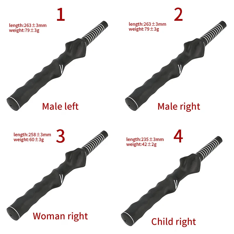 High Quality Durable Golf Rubber Hand Shape Grip Exercise Pole Grip Swing Training Outdoor Golf Position Practice Tools 3