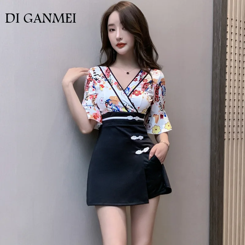 Summer Thai Massage Sauna for Feet Clothing Beauty Salon Spa Uniforms Women  Hotel Waitre Mid-Sleeve Dress Work Clothes 2022 japan style high quality woman clothing hotel work clothes spa uniform foot bath sauna massage uniform spa clothes set