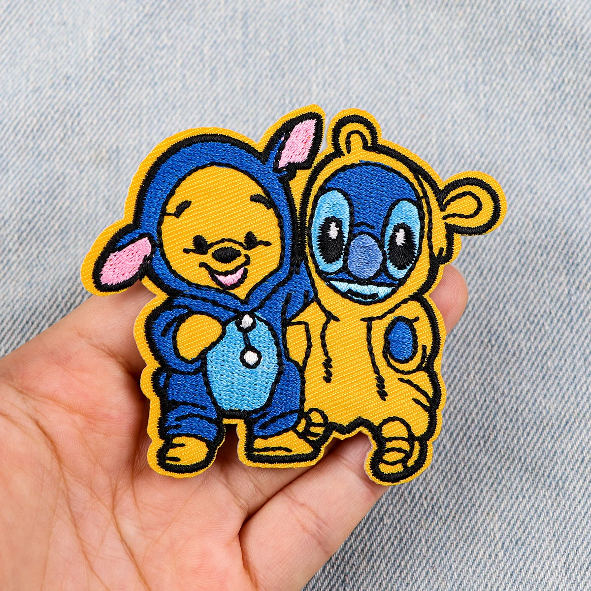 Description Picture 6 of itemCute Alien Embroidery Patch Cartoon Angel Iron On Patches For Clothing Thermoadhesive Patches On Clothes DIY Sew Badges