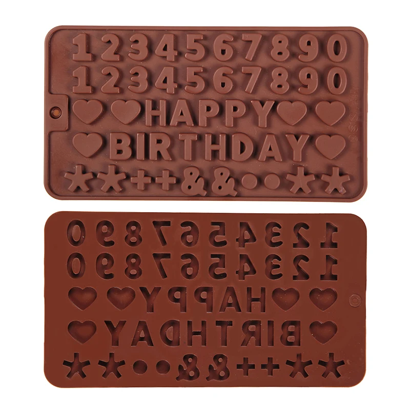 

Silicone Numbers Chocolate Mold Cookies Cold 3D Digital Shape Fondant Cake Baking Jelly Candy Pastry DIY Decorating Tools