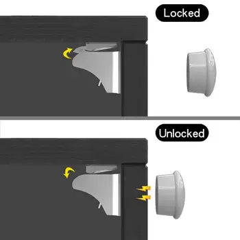 Magnetic Child Lock Children Protection Baby Safety Lock Drawer Latch Cabinet Door Lock Limiter Children Security Locks 1