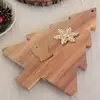 Christmas Cutting Board Wooden Charcuterie Board Kitchen Christmas Tree Cutting Board Vegetable Platter Serving Tray With Handle 5