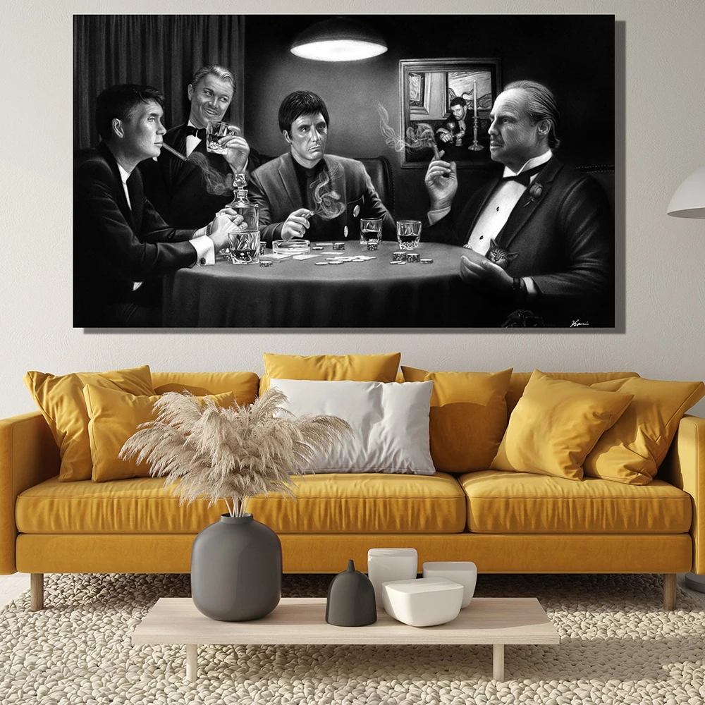 Gangsters-Playing-Poker-Poster-Prints-Vintage-Famous-Movies-Wall-Art
