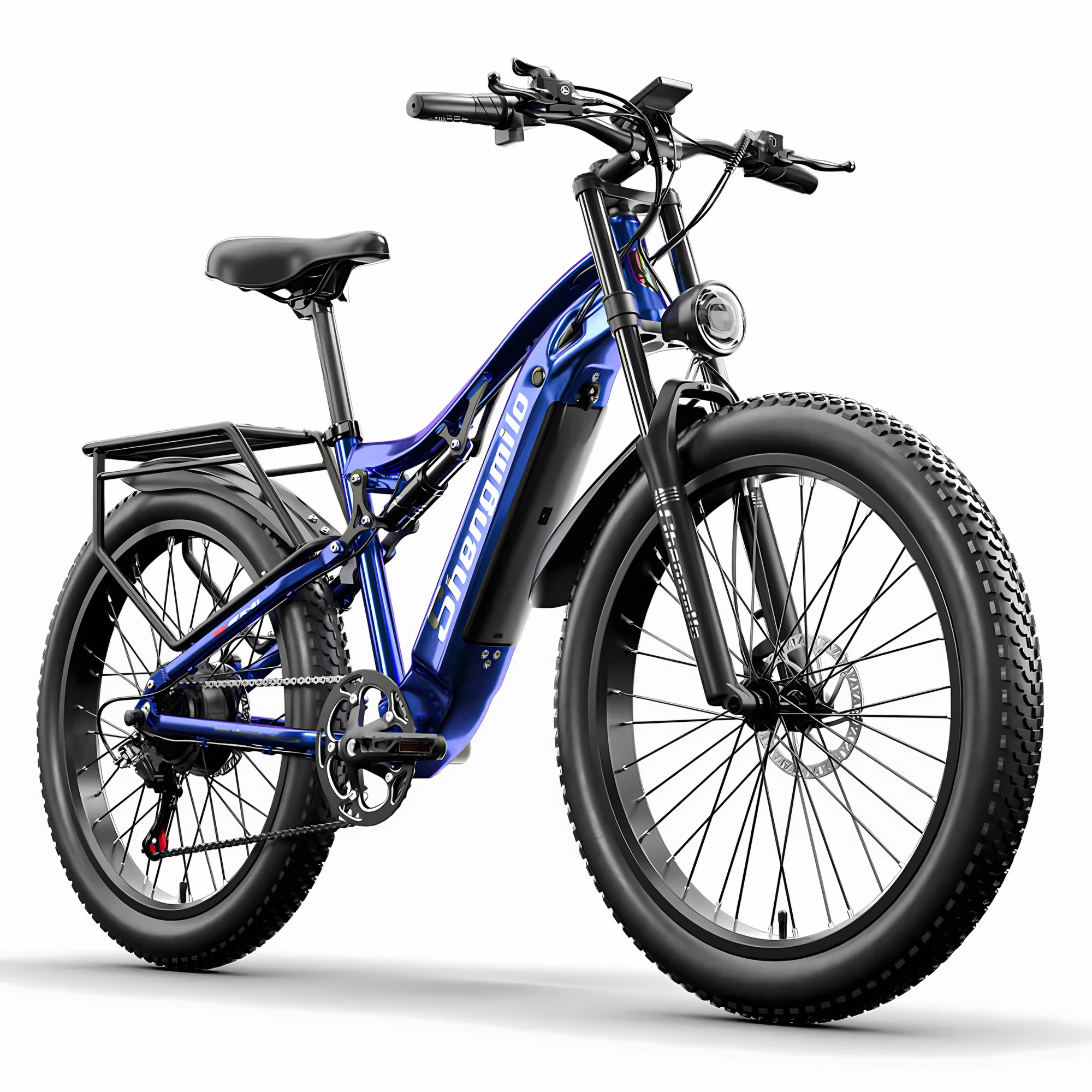 Fast Ship Eu Uk Us Stock Shengmilo Mx03 Bici Elettrica 26 Pollici Fat Tire Bicicletta Mountain Ebike 48V 1000W 17Ah E-Bike Per Adulti