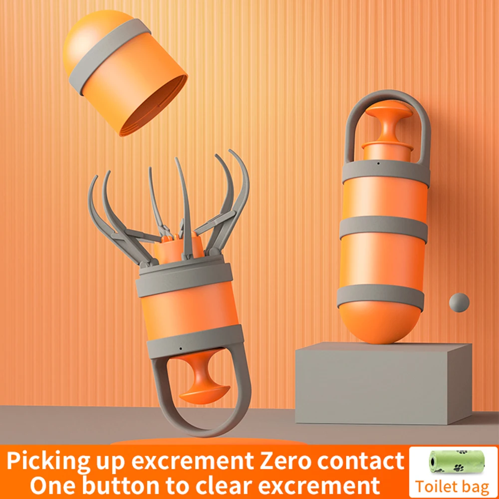 Dog Pooper Scooper Portable Outdoor Pet Waste Pick-Up Cleaner Handheld Pet Claw Poop Grabber Cat And Dog Toilet Collectors