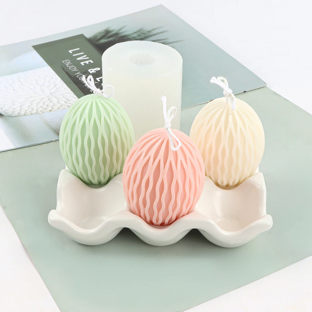 

Easter Egg Scented Candle Mold Silicone DIY Handmade Soap Gypsum Clay Epoxy Resin Mould Home Decoration Ornaments 2022 New Gifts