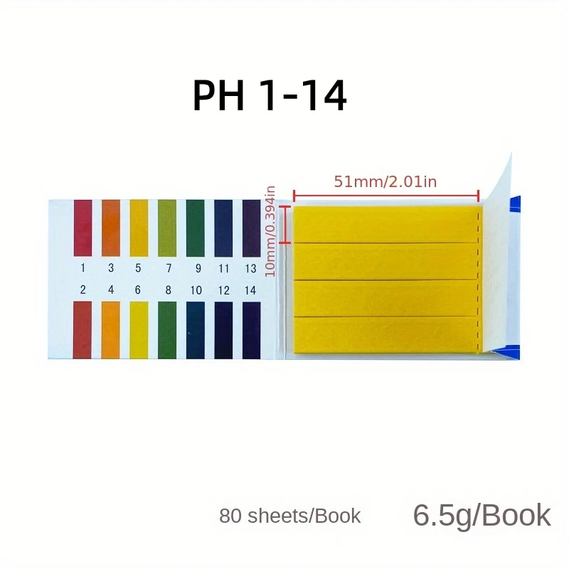 80-800 Strips Professional 1-14 ph Litmus Paper Ph Test Strips Water Cosmetics Soil Acidity Test with Control Card litmus test strips,litmus paper test strips,ph test paper