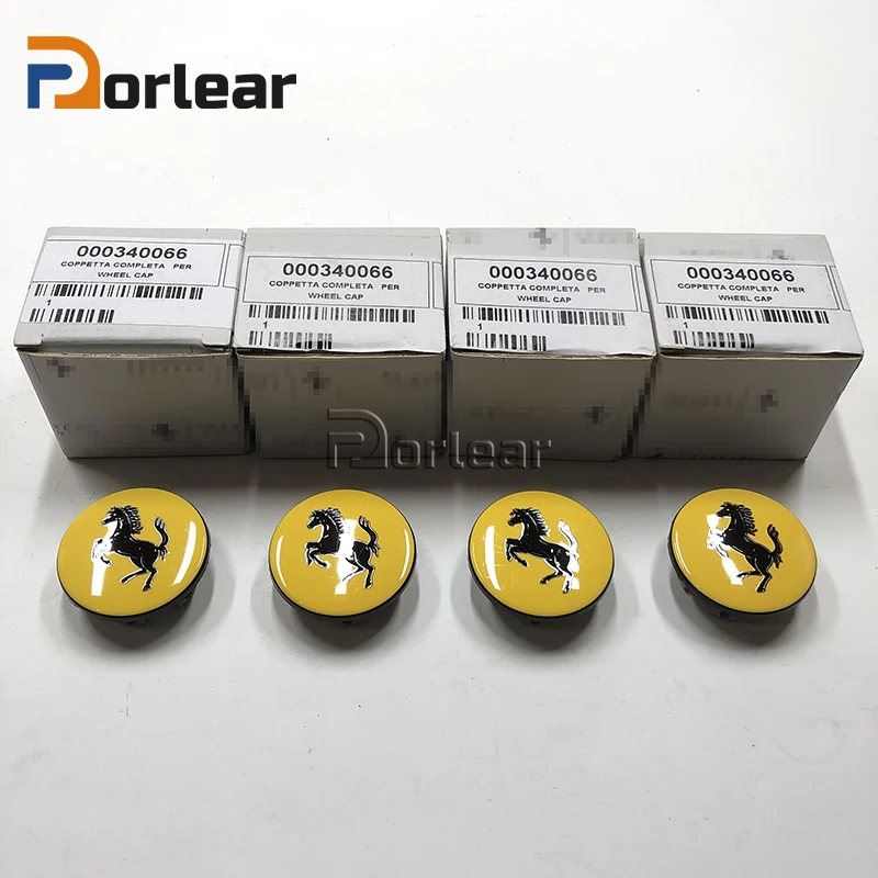 

3DEmblem Badge 4 Pieces Original Wheel Hub Cap For Ferrari 458 488 F12 FF 430 000340066