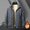 Lamb Velvet Jacket Men's Autumn Winter Thickened Warm Cotton Coat Loose Large Size Dad Cotton Clothes Middle-Aged And Elderly