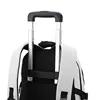 Trolley School Bags for Teenage Boys Solid Color White Black Rolling Backpack High School Backpack with Wheels Student Book Bag 6