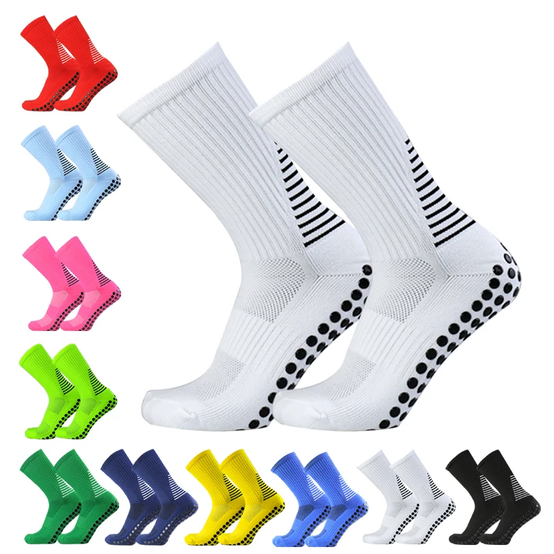 

New Men Women Shield Pattern Football Socks Circular Non slip Silicone Outdoor Sports Running Sports soccer Socks