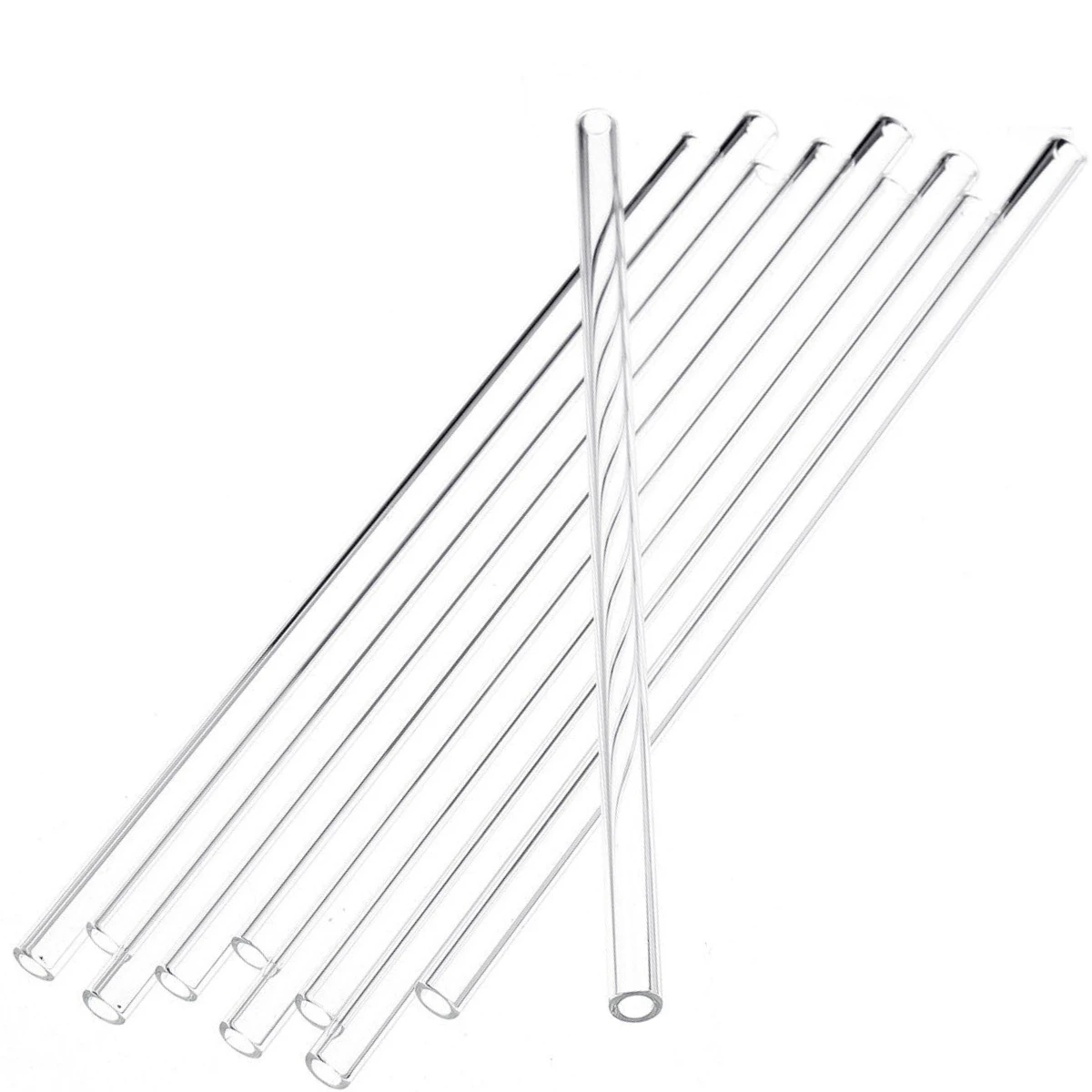10Pcs 200mm OD 8mm 1mm Thick Wall Borosilicate Glass Blowing Tube for Home School Laboratory Factory stainless steel tube aluminium tube plastic tube carbon fiber tube copper tube steel pipe carbon steel tube