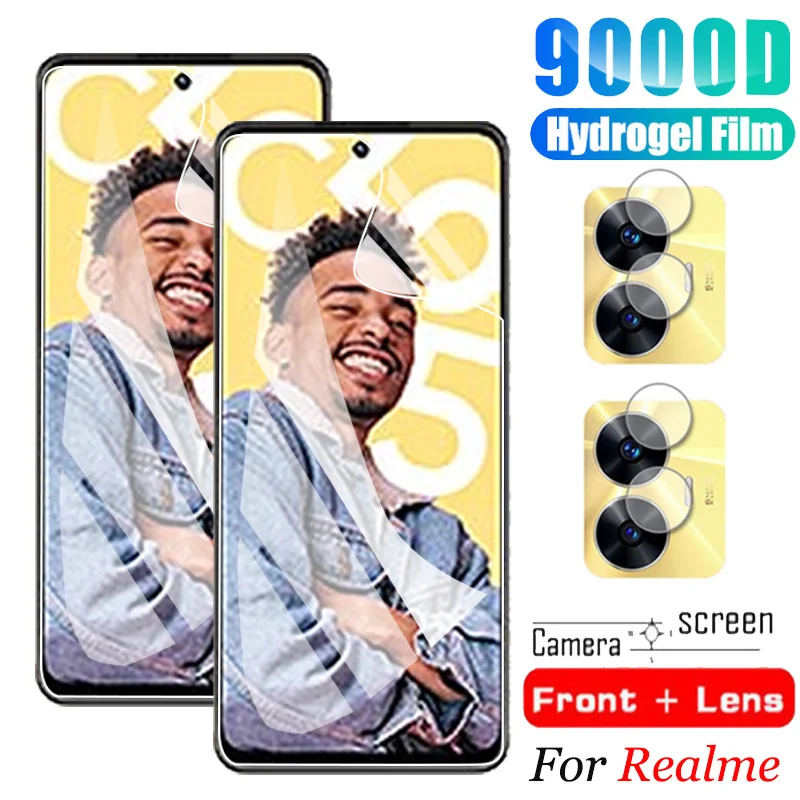 Realme 11 Pro Plus,Realme C55 Idrogel Pellicola Per Realme10 Pro Plus Hydrogel Screen Protector Realme 11 Realme C21 C20 Realme 10 Pro 4G 5G Soft Vert