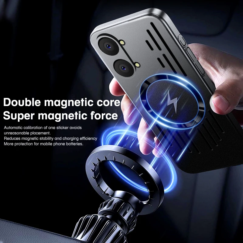 Luxury Ice Feel Heat Dissipation Magnetic Protective Case - Ultra Thin Design