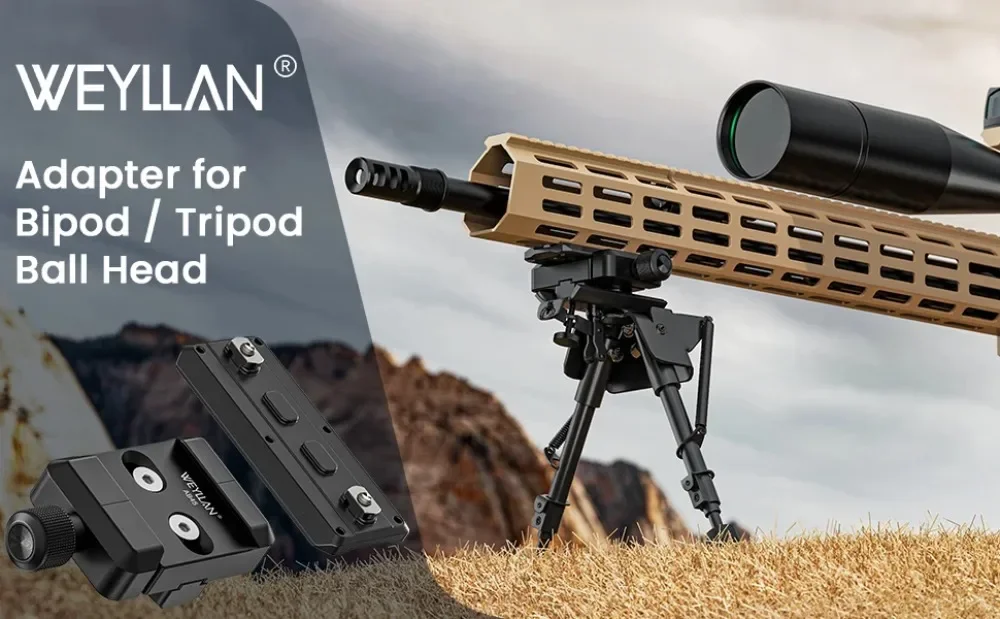 Arca Rail Tripod Mount Adapter Base 3.15" M-LOK Rail Aluminum AB45/MK80 For Arca