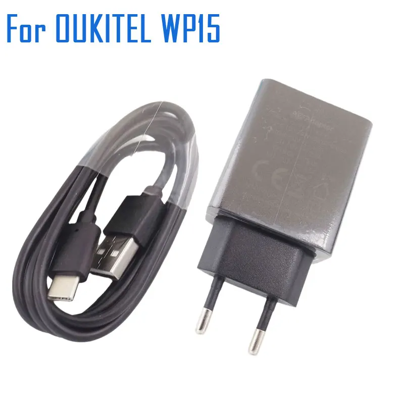 

Оригинальный Новый Официальный адаптер OUKITEL WP15 для быстрой зарядки + USB-кабель для передачи данных, аксессуары для телефона OUKITEL WP15