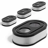 4Pcs 593260 Air Filter For Briggs And Stratton 550Ex 675Exi 725Exi Series, 798452 Air Cleaner Filter 1