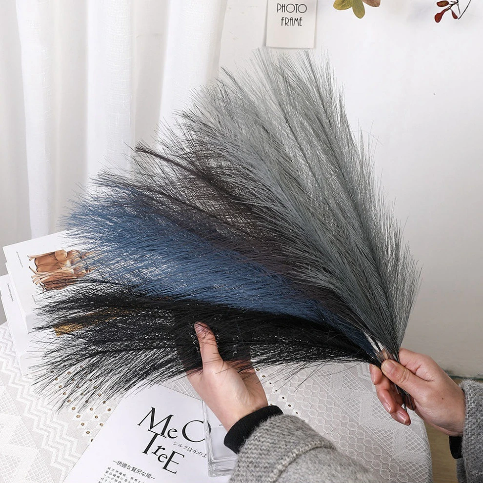 Fluffy Pampas Grass Reed Flower Artificial Pampas Grass Bouquet 42cm 1/5/10/30pcs Boho Wedding Bouquet Home Party Vase Decor