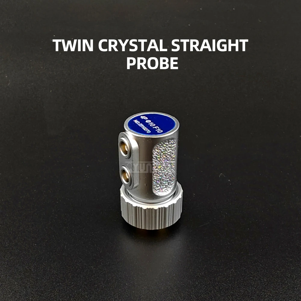 5MHz Dual Crystal Straight Probe Ultrasonic Flaw Detector Non-Destructive Testing Longitudinal Wave Focusing Transducer
